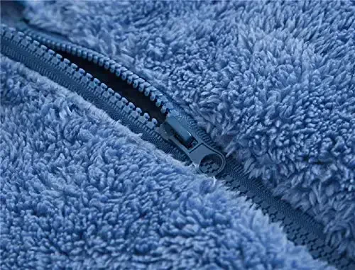 Toddler qizlar bolalar junli kapüşonli kurtka fermuarli ayiq palto iliq qishki tashqi kiyim - 4