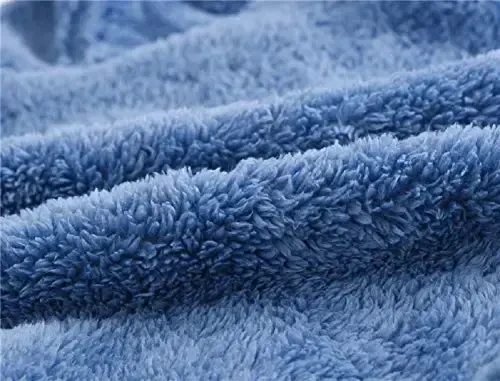 Toddler qizlar bolalar junli kapüşonli kurtka fermuarli ayiq palto iliq qishki tashqi kiyim - 5