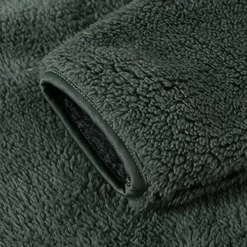 Toddler qizlar bolalar junli kapüşonli kurtka fermuarli ayiqcha palto iliq qishki tashqi kiyim - 6