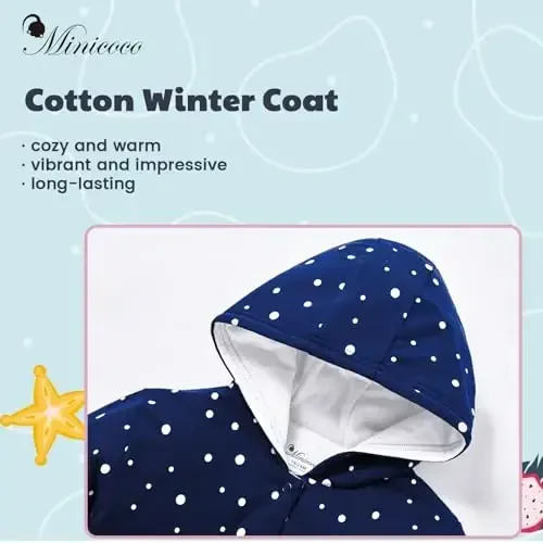 Toddler Winter Coat, Baby Girl Autumn Jacket, Baby Boy Hoodies Outerwear, Comfortable Soft Winter Autumn Kids Warm Clothes - 2