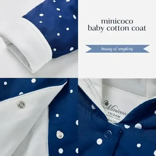 Toddler Winter Coat, Baby Girl Autumn Jacket, Baby Boy Hoodies Outerwear, Comfortable Soft Winter Autumn Kids Warm Clothes - 3