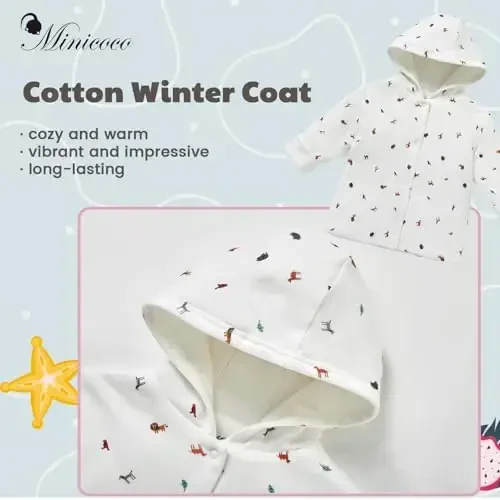 Toddler Winter Coat, Baby Girl Autumn Jacket, Baby Boy Hoodies Outerwear, Comfortable Soft Winter Autumn Kids Warm Clothes - 2