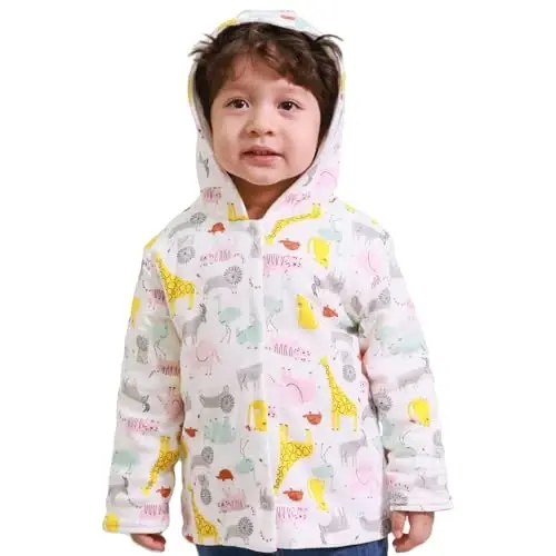 Toddler Winter Coat, Baby Girl Autumn Jacket, Baby Boy Hoodies Outerwear, Comfortable Soft Winter Autumn Kids Warm Clothes - 2