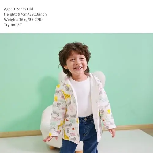 Toddler Winter Coat, Baby Girl Autumn Jacket, Baby Boy Hoodies Outerwear, Comfortable Soft Winter Autumn Kids Warm Clothes - 7