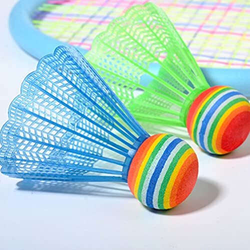 Toddmomy 24 dona Naylon Badminton Volani, Rangli Volan To'plari Plastik Mashg'ulot Badmintoni Bolalar Kattalar uchun Mashq Mashg'ulot Aksessuarlari, Tasodifiy Rang - 3