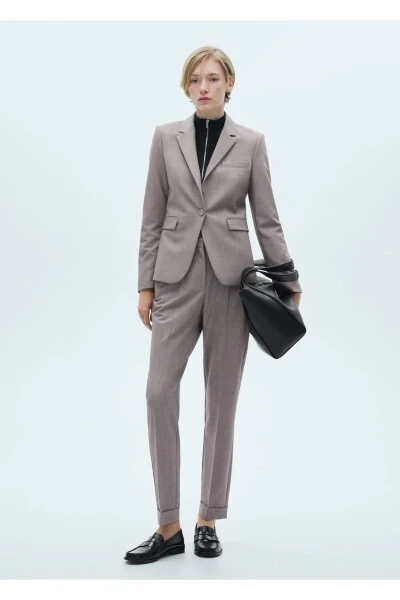 Toʻgʻri bichimli blazer kurtka - MANGO (1)