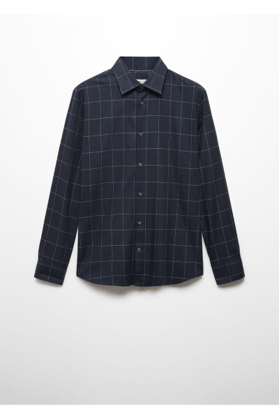 Toʻgʻri Flanel Paxta Koʻylak - 3