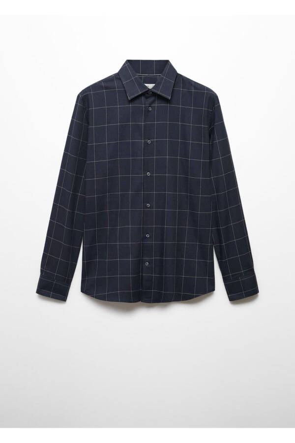 Toʻgʻri Flanel Paxta Koʻylak - 3