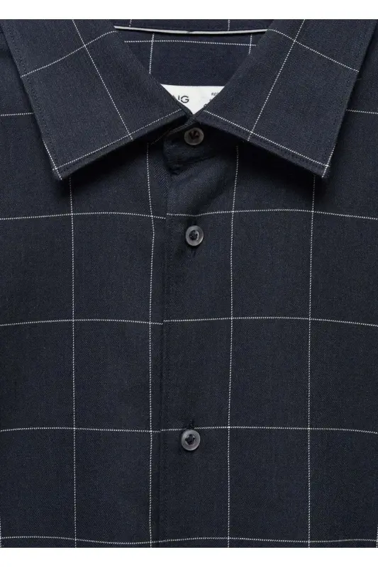 Toʻgʻri Flanel Paxta Koʻylak - 7