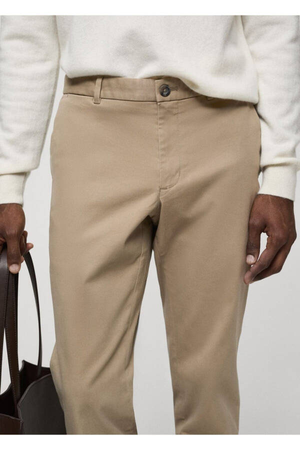 To'g'ri qirqilgan serj chino shimlar - 7