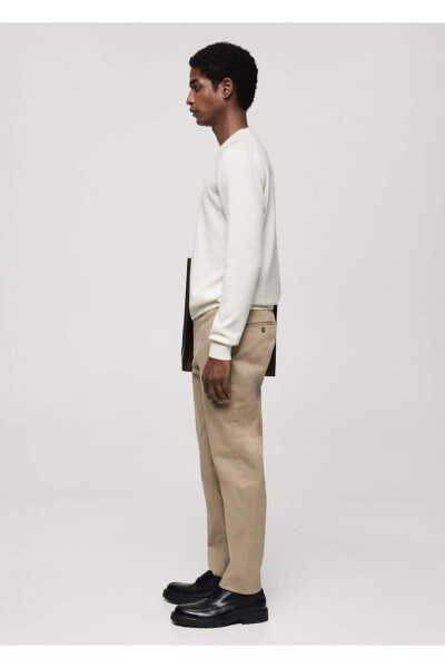 To'g'ri qirqilgan serj chino shimlar - MANGO MAN