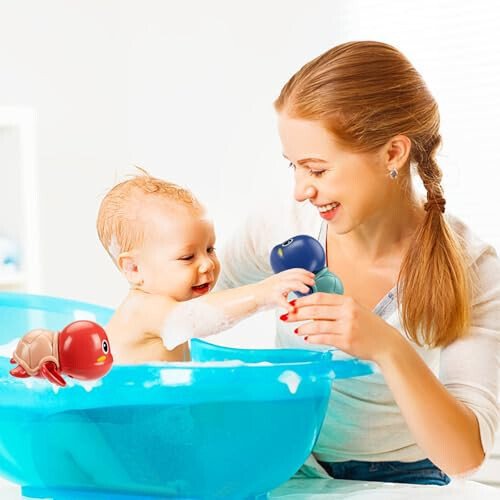 TOHIBEE Bath Toys, 3 Pack Cute Swimming Turtle Bath Toy for Toddlers 1-3, New Born Baby Bathtub Water Toys, Preschool Toddler Pool Toys - MODAZONE (1)