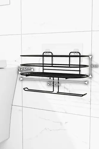 Toilet Paper Holder Adhesive Toilet Paper Tissue Box Holder Toilet Paper Organizer Bathroom Organizer - 5