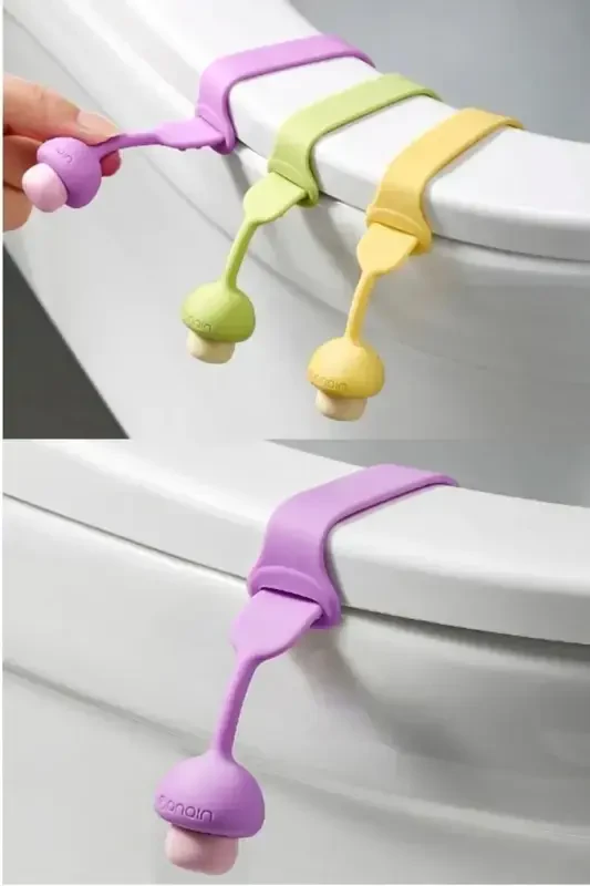 Toilet Seat Handle Mushroom Designed Toilet Seat Cover - GENEL MARKALAR