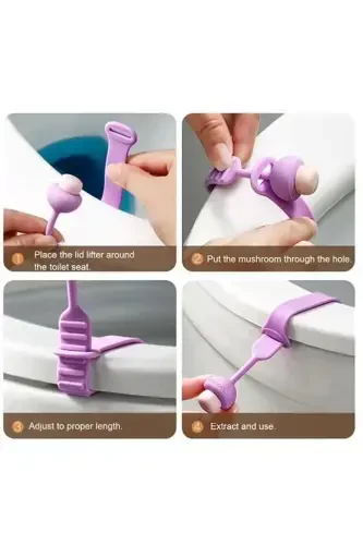 Toilet Seat Handle Mushroom Designed Toilet Seat Cover - GENEL MARKALAR (1)