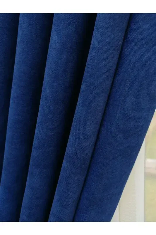 Toj Parlament tek rangli fon parda, pilesiz tekis tikuv, ekstrafor burma, bitta qanot - Parlament - 3