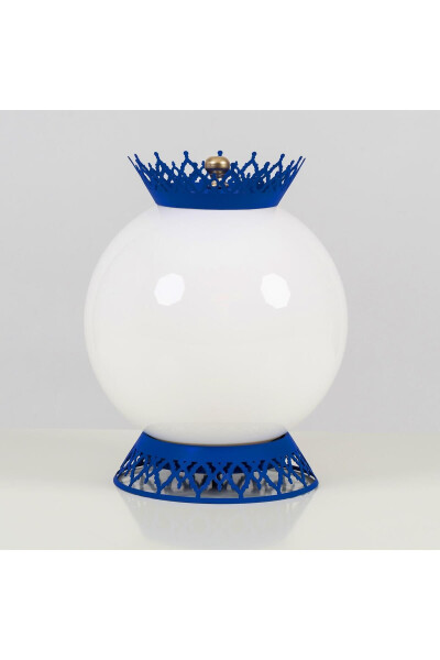 Tojli Shar Lampa Soyasi Ko'k - BAHAR AYDINLATMA