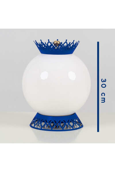 Tojli Shar Lampa Soyasi Ko'k - BAHAR AYDINLATMA (1)
