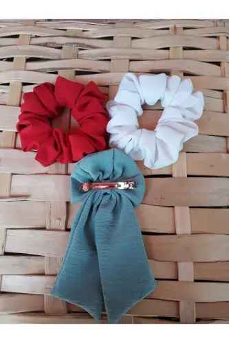 TOKA 3'LÜ SET - kırmızı beyaz suyeşili 