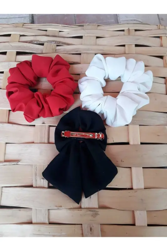 TOKA 3'LÜ SET - sıyah beyaz kırmızı - 1