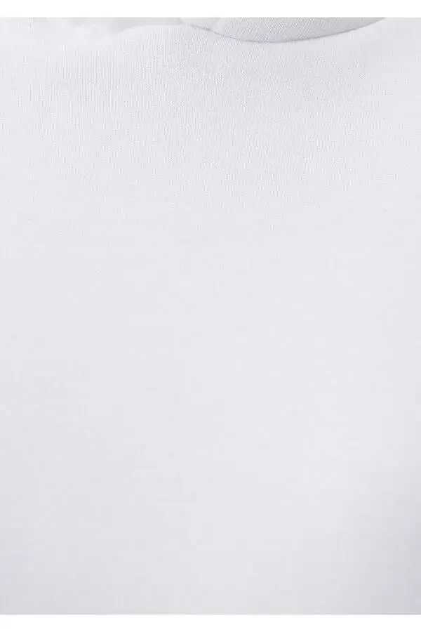 Толстовка с капюшоном белая базовая 167299-70000 - 5