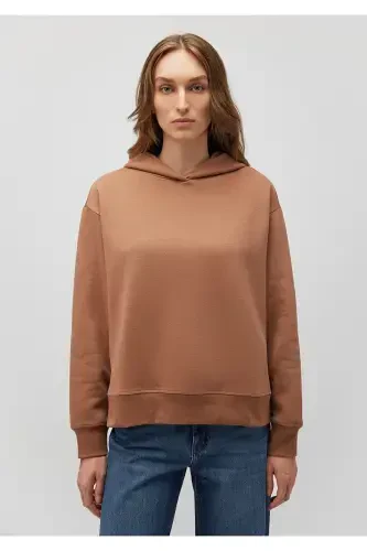 Толстовка с капюшоном коричневого цвета 1S10191-70374 - 3