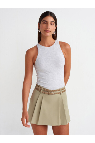 Толстовка с круглым вырезом 30999 - Серый меланж 