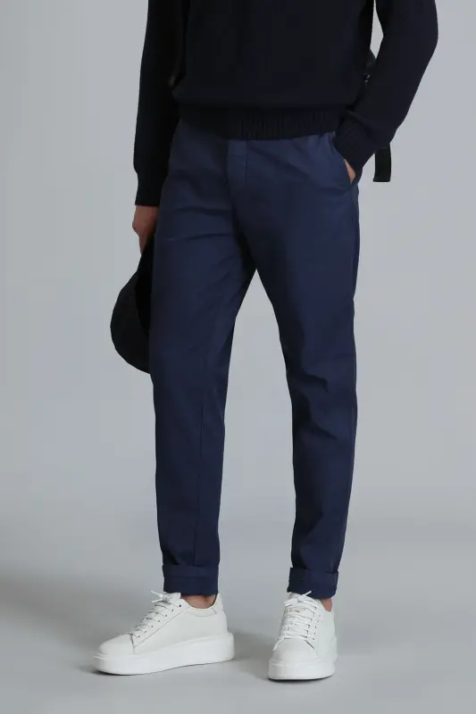 Tom Smart Erkaklar uchun Chino Shimlar Slim Fit Ko'k - 2