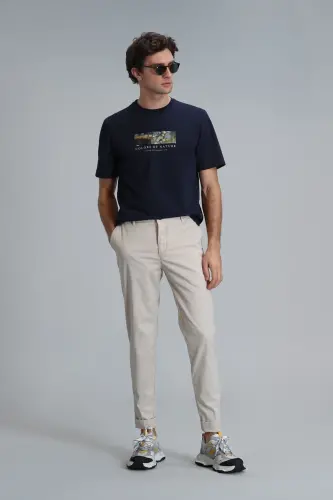 Tom Smart Men's Chino Pants Slim Fit Beige - 1