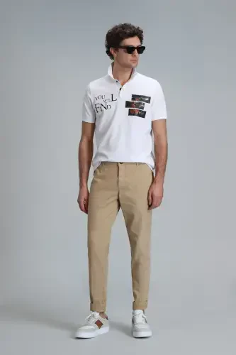 Tom Smart Men's Chino Pants Slim Fit Camel - 1