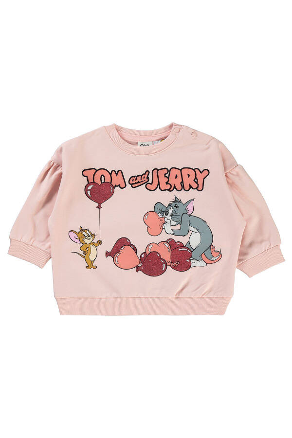 Tom ve Jerry Bebek Sweatshirt 6-18 Ay Somon - 3