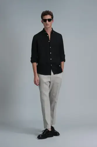 Tomas Smart Erkaklar uchun Chino Shimlari Comfort Fit Bej - 1