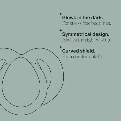 Tommee Tippee Night Time Pacifier, 6-18 Months, Symmetrical Silicone Baglet, BPA-Free Binkies, Glow in The Dark Technology, Pack of 2 with Reusable Sterilizer Pod - 4