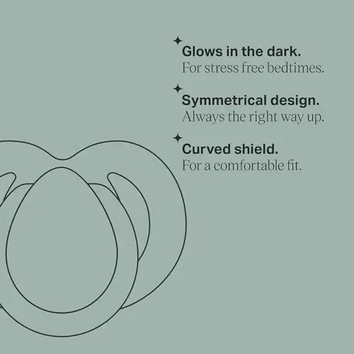 Tommee Tippee Night Time Pacifier, 6-18 Months, Symmetrical Silicone Baglet, BPA-Free Binkies, Glow in The Dark Technology, Pack of 2 with Reusable Sterilizer Pod - 4