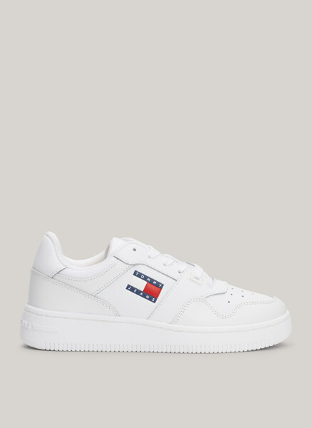 Tommy Hilfiger Белые женские кожаные кроссовки EN0EN02505YBS - 7