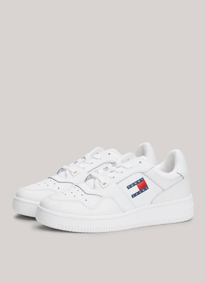 Tommy Hilfiger Белые женские кожаные кроссовки EN0EN02505YBS - 8