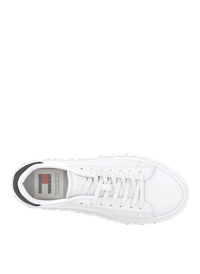 Tommy Hilfiger Beyaz Erkek Deri Sneaker TOMMY JEANS LEATHER OUTSOLE - 7