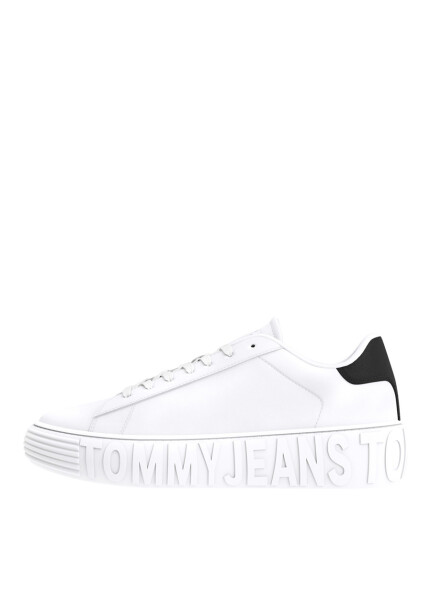 Tommy Hilfiger Beyaz Erkek Deri Sneaker TOMMY JEANS LEATHER OUTSOLE - 10