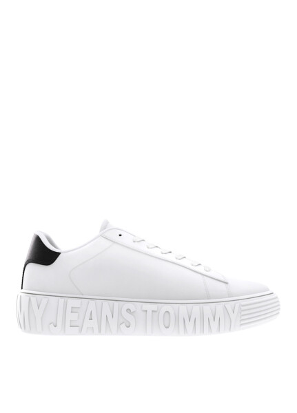 Tommy Hilfiger Beyaz Erkek Deri Sneaker TOMMY JEANS LEATHER OUTSOLE - 11