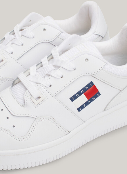 Tommy Hilfiger Beyaz Kadın Deri Sneaker EN0EN02505YBS - 4