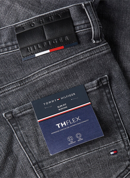 Tommy Hilfiger Erkaklar uchun Oddiy O'tirish To'g'ri Oyoqli Slim Fit Jinsi Shimlari MW0MW33965 - 6