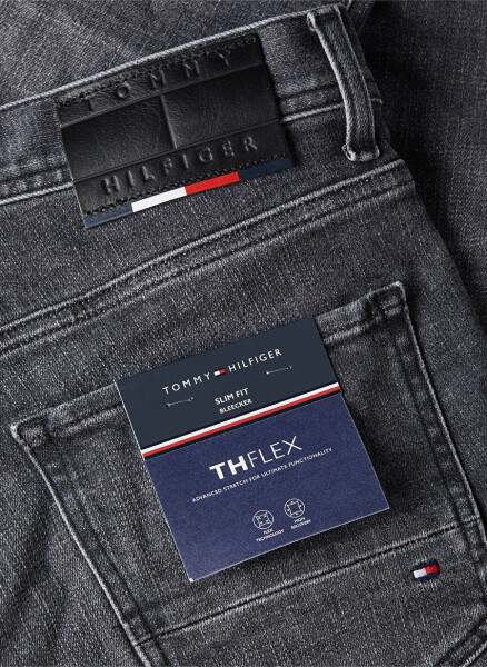 Tommy Hilfiger Erkaklar uchun Oddiy O'tirish To'g'ri Oyoqli Slim Fit Jinsi Shimlari MW0MW33965 - 2