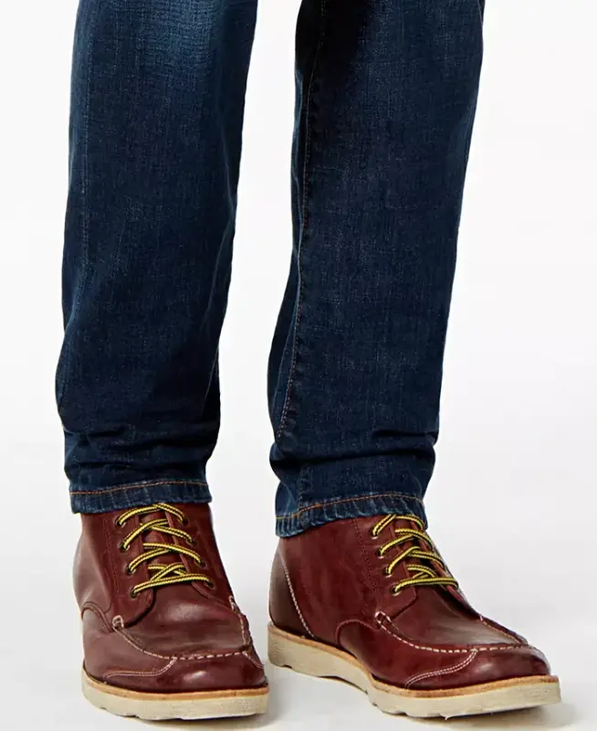 Tommy Hilfiger erkaklar uchun tor bichimli stretch jinsi shimlar - 5