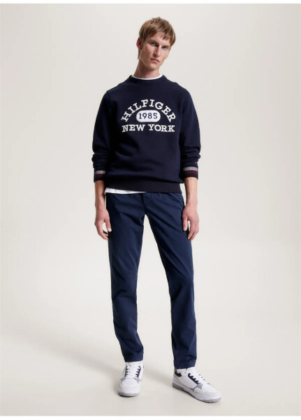 Tommy Hilfiger Erkek Slim Fit Mavi Pantolon - 4