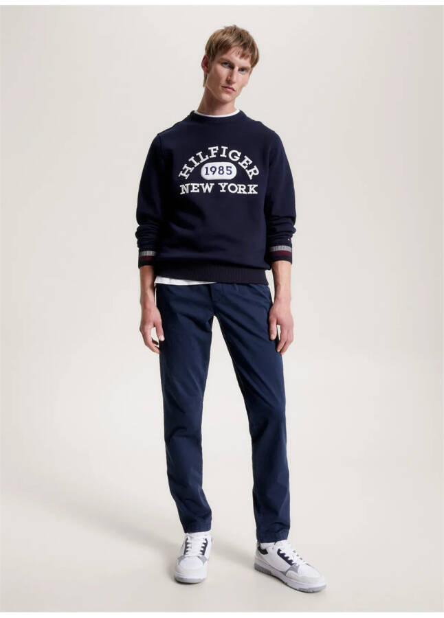 Tommy Hilfiger Erkek Slim Fit Mavi Pantolon - 4