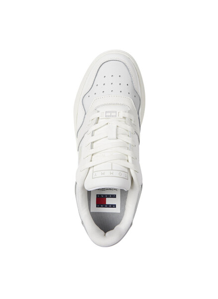 Tommy Hilfiger Grey - White Women's Leather Sneaker EN0EN02523YBL - 8