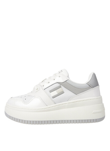 Tommy Hilfiger Gri - Beyaz Kadın Deri Sneaker EN0EN02523YBL - 6