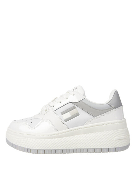 Tommy Hilfiger Gri - Beyaz Kadın Deri Sneaker EN0EN02523YBL - 1