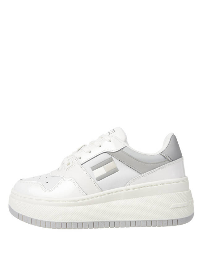 Tommy Hilfiger Gri - Beyaz Kadın Deri Sneaker EN0EN02523YBL - 1