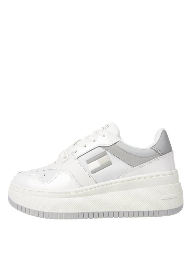 Tommy Hilfiger Gri - Beyaz Kadın Deri Sneaker EN0EN02523YBL - 11